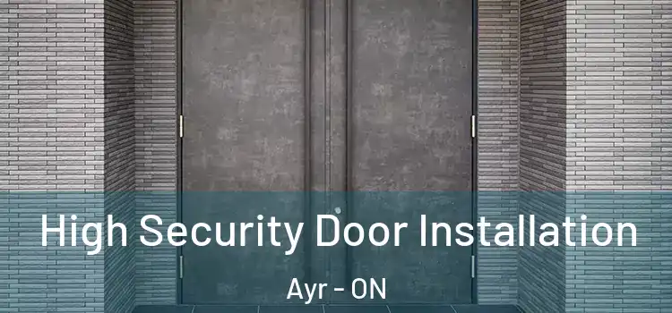 High Security Door Installation Ayr - ON